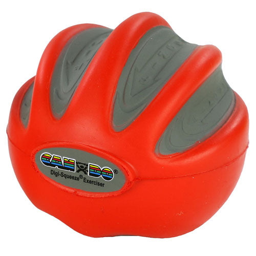 CanDo Digi-Squeeze Hand Exer Red Med Size Light Strength