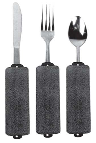 Built-Up Soft Handle Utensil Set/Teaspoon Fork and Knife