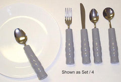 Weighted Utensils Set/3 Teaspoon Fork & Knife