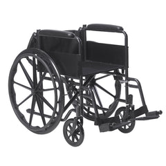 Wheelchair 18 w/Fixed Full Arms & Swingaway Det Footrests