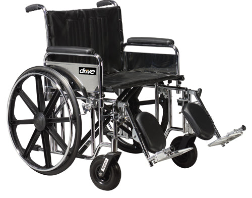 Wheelchair Bariatric 20 Wide w/Rem Desk Arms Elev Legrests