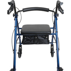Aluminum Rollator w/Loop Brake Blue 4-Wheel