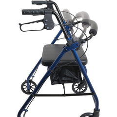 Aluminum Rollator w/Loop Brake Blue 4-Wheel