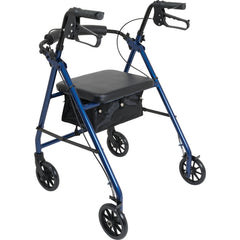Aluminum Rollator w/Loop Brake Blue 4-Wheel