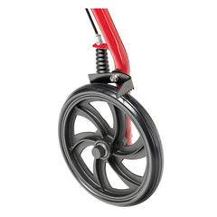 4 Wheel Steel Rollator w/7ð  Casters & Basket-Loop-Red
