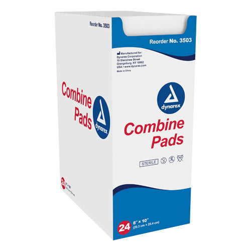 ABD Combine Pad Sterile 8 x 10 24/Bx