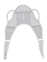 U-Sling Padded Polyester X-Large 45 x78 w/Head Support