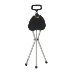 Cane Seat Adjustable w/Nylon Handle Bronze Folding