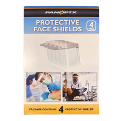 Protective Face Shields w/Foam Pad (Box/4)