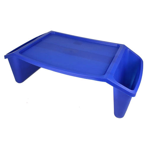 Bed Tray w/Side Pockets Blue