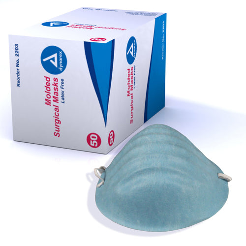 Surgical Cone Shaped Face Mask Bx/50 Blue