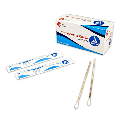 Cotton Tipped Applicators-6 Sterile Bx/100