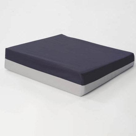 Foam Wedge Wheelchair Cushion Navy/Gray 16 x 18 x 4 to 2