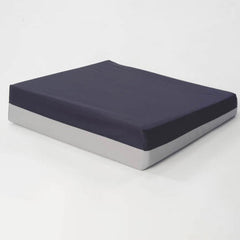 Foam Wedge Wheelchair Cushion Navy/Gray 16 x 18 x 4 to 2