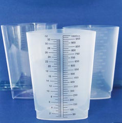 Triangular Graduates 32 oz. Polystyrene Graduated 200/cs