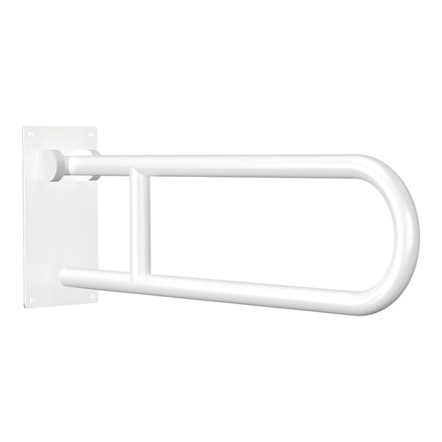 Flip-Up Grab Bar White Powder Coat Standard