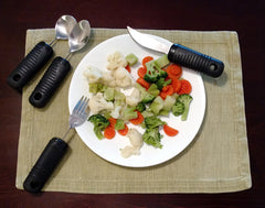 Make Eating Easier Big Grip Utensil Set Blue Jay Brand