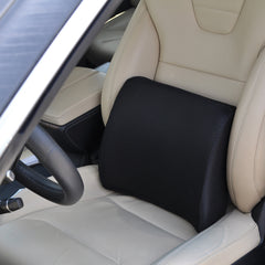 Lumbar Cushion w/Straps Black Memory Foam - Blue Jay