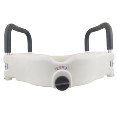 Raised Toilet Seat with Lock & Arms Blue Jay Retail Each