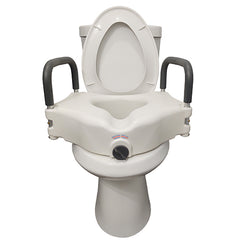 Raised Toilet Seat with Lock & Arms Blue Jay Retail Each