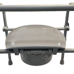 Convenient Commode Folding Steel Commode - Elongated Cs/3