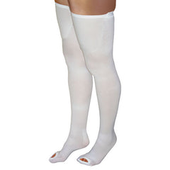 Anti-Embolism Stockings Lg/Reg 15-20mmHg Thigh Hi Insp. Toe