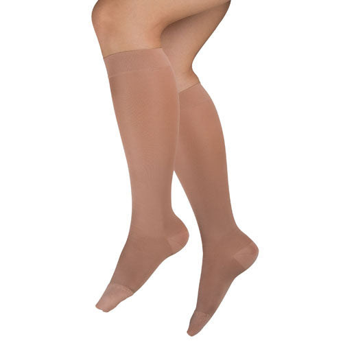 MicroFiber Moderate Md 15-20mmHg Knee Highs Beige