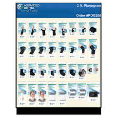 Planogram Orthopedic Braces & Supports 2' w/53 Facings