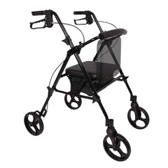 Rollator Aluminum Height Adjustable Black