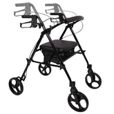 Rollator Aluminum Height Adjustable Black