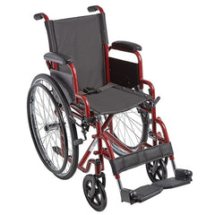 Ziggo Wheelchair Lightweight Folding 14 Red