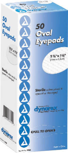 Sterile Oval Eyepad 2 5/8 x 1 5/8 Bx/50