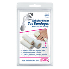 Tubular-Foam Toe Bandage Pk/3 (1 ea S M L)