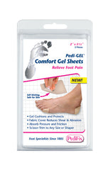 Pedi-Gel Comfort Gel Sheets 2 x3.5 (Pk/2)