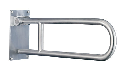 Flip-Up Grab Bar Peened Stainless Steel Std