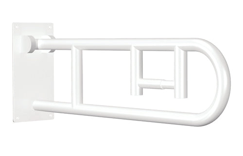 Flip-Up Grab Bar White Powder Coat w/ Integrated TPH