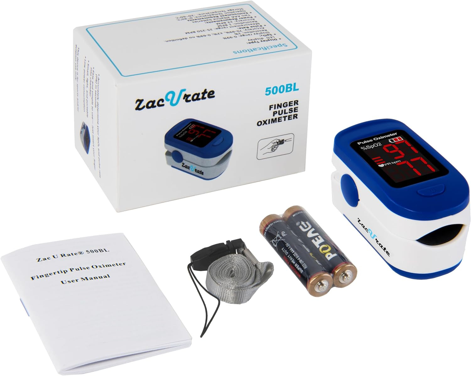 500BL Pulse Oximeter - Navy Blue