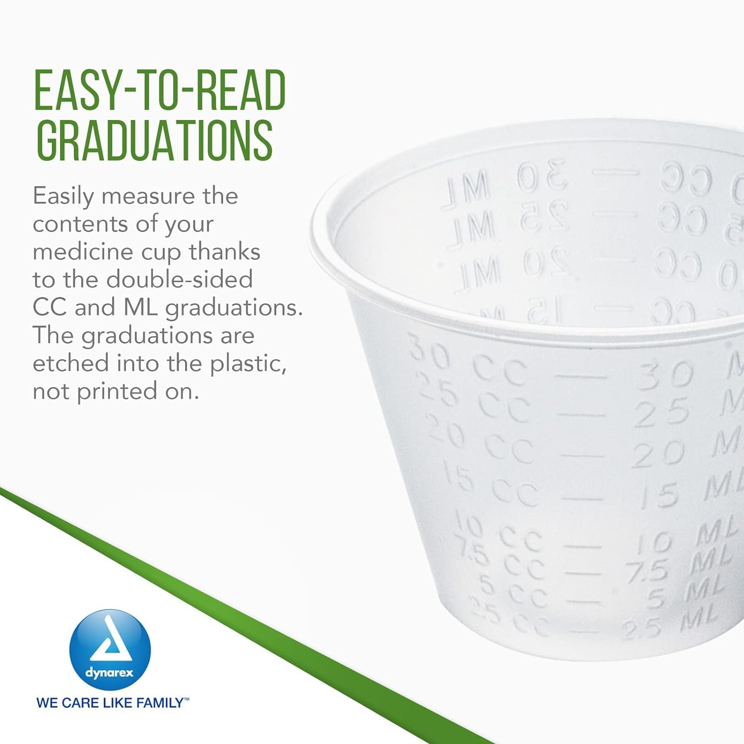 4258 Medicine Cup, 1 Oz., Easy-To-Read CC and ML Graduation, Pack of 100
