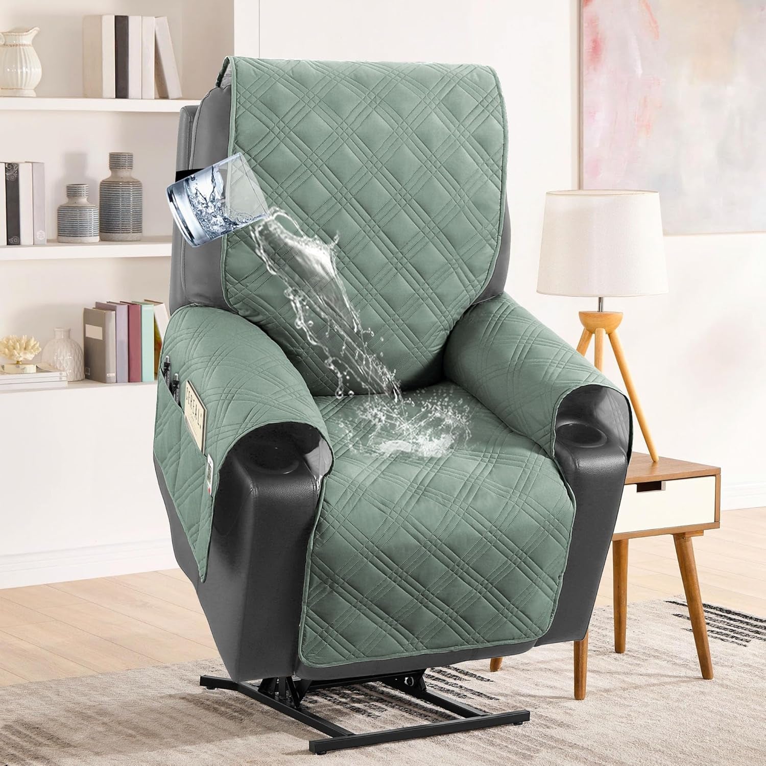 Waterproof Recliner Chair Cover for Electric Power Lift Chairs