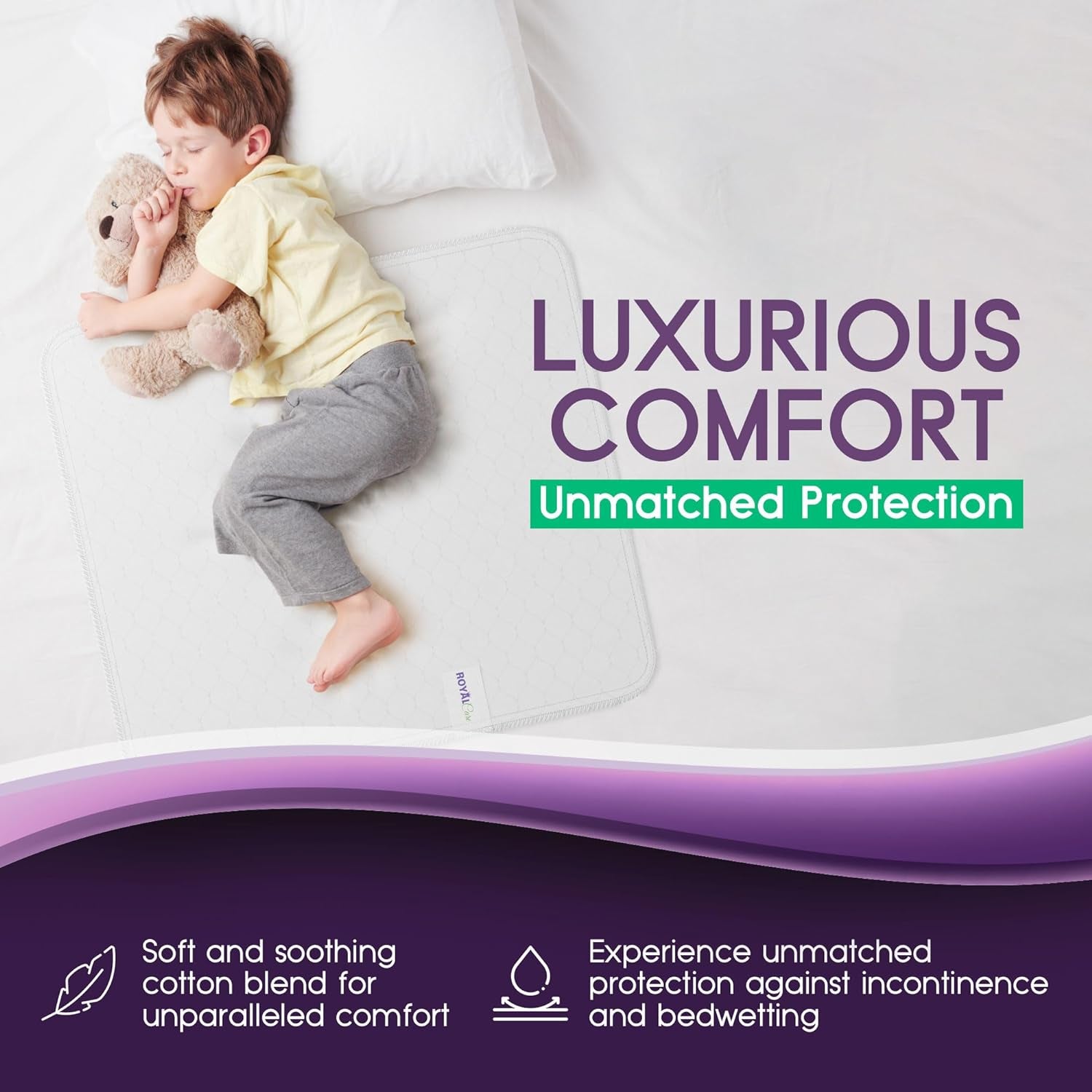 17. Incontinence Bed Pads - 4-Pack, 34" X 36"