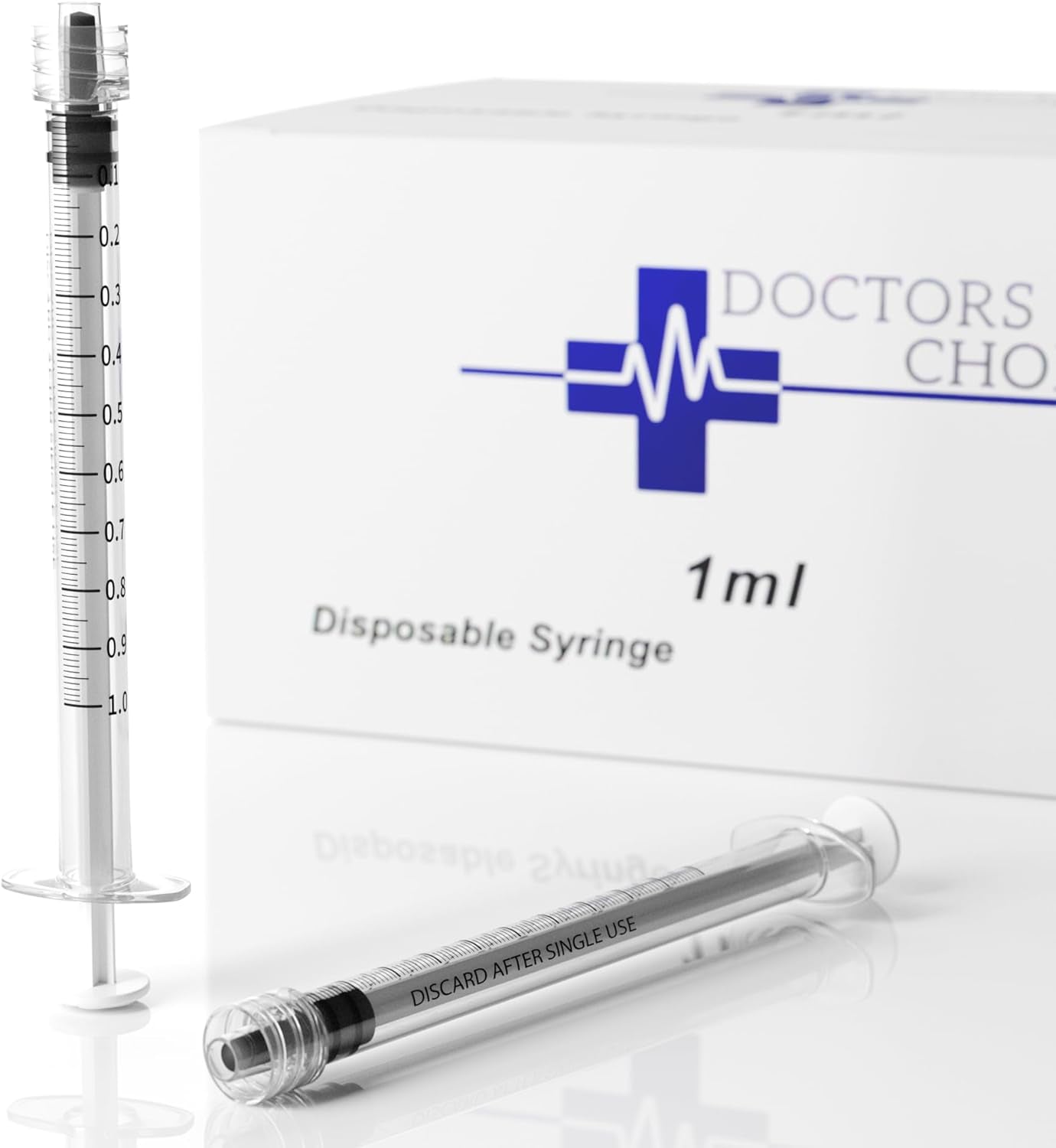 1Ml Luer Lock Syringe, Sterile, Individually Wrapped, No Needle (Box of 100)