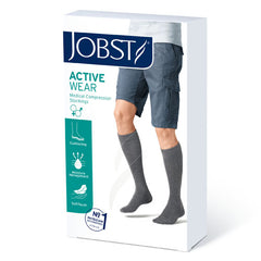 Jobst Activewear 30-40 Knee-Hi Socks White  XL Full Calf