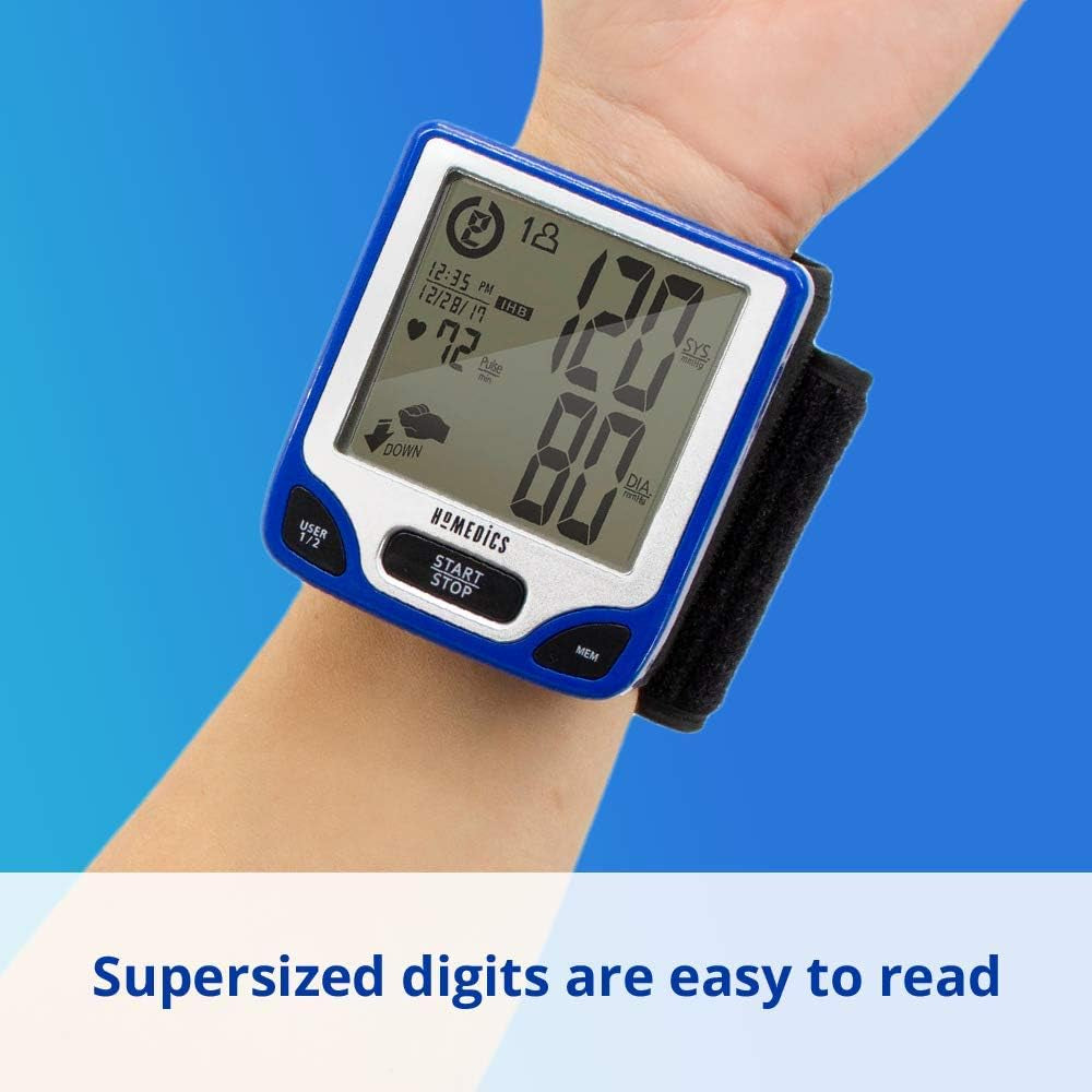 15.  Blood Pressure Monitor - Wrist, 120 Readings