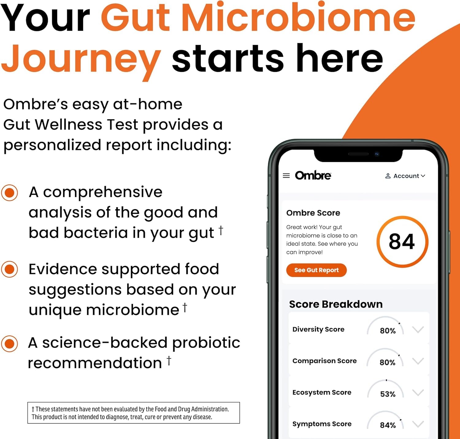 Gut Health Test - Probiotic Analysis - Size: One Kit