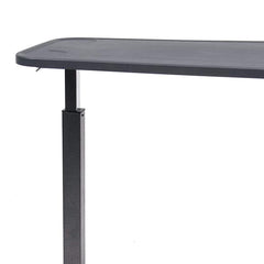 GF8903PS Lumex Modern Overbed Table with Wheels, 28-41" Adjustable Height for Hospital Bed & Home Bedside Use, Dark Grey