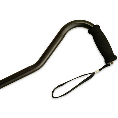 Bariatric Offset Cane  Black