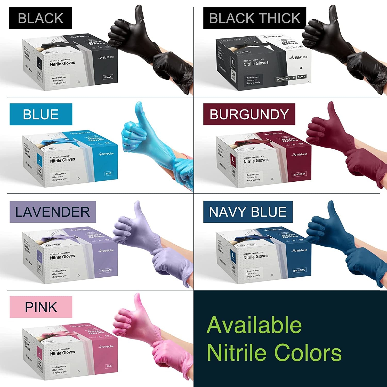 Navy Nitrile Gloves, Small � 100Ct