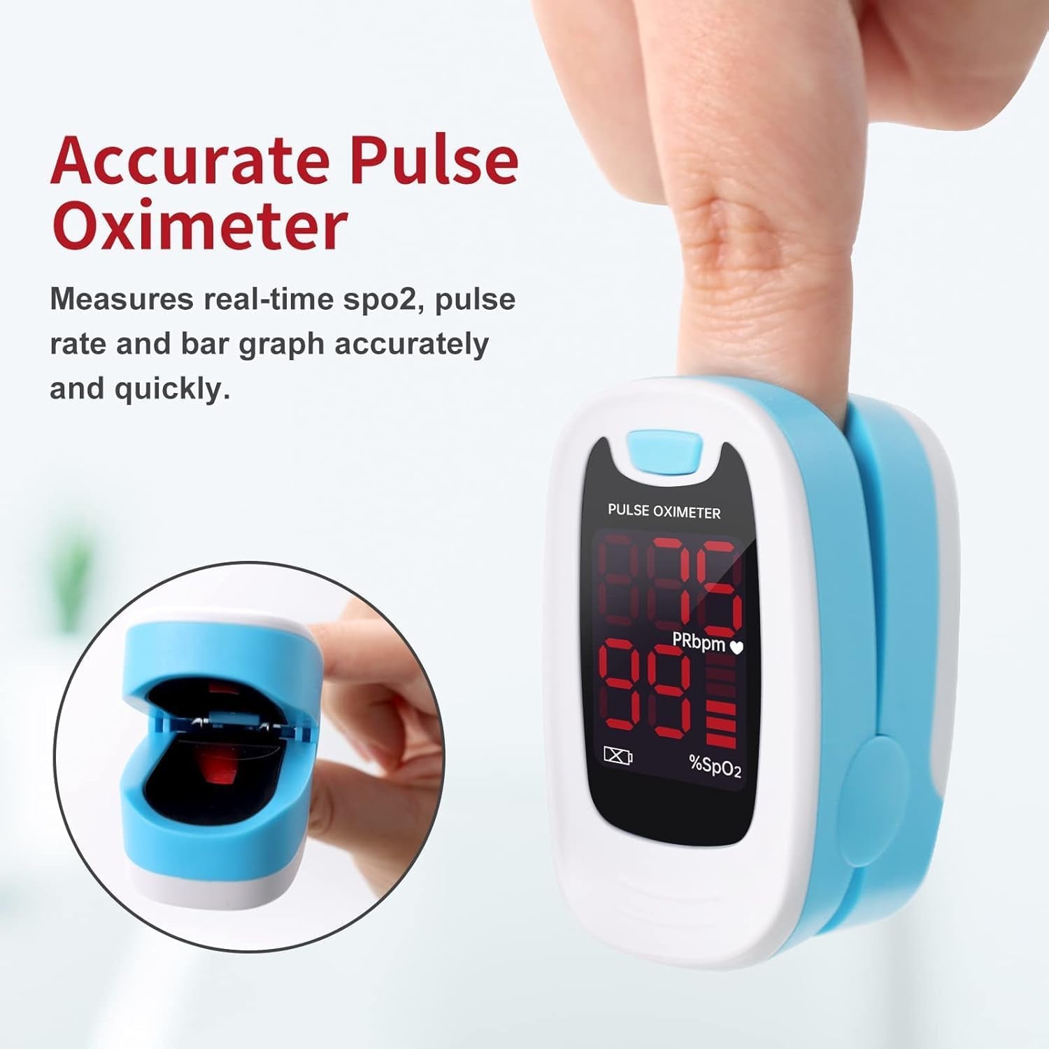 10.  Pulse Oximeter - Spo2, PR, LED Display