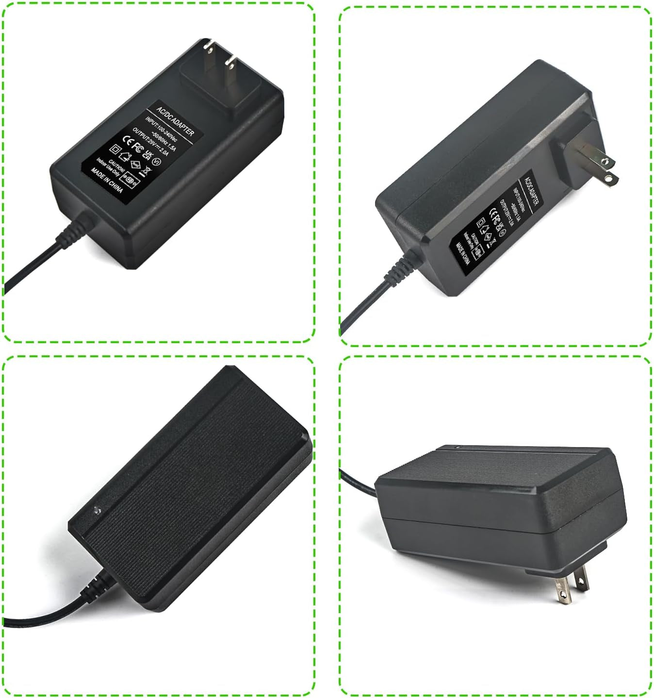 29V 2A Power Supply for Lift Chairs & Recliners, AC/DC Adapter