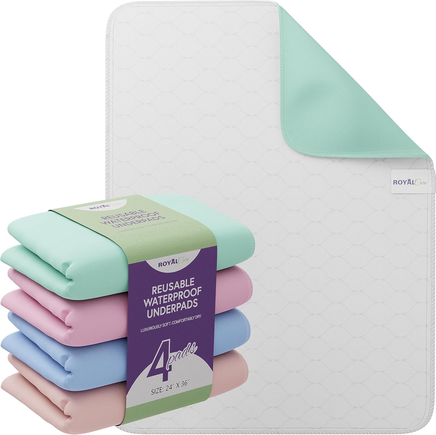 17. Incontinence Bed Pads - 4-Pack, 34" X 36"